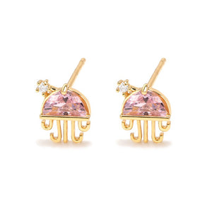 Crystal Jellyfish Earrings