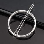 Load image into Gallery viewer, Silver Metal Geometric Hairpin
