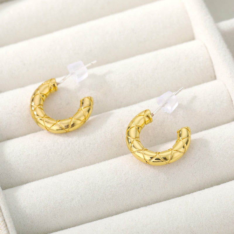 Chic Retro Mini Hoop Earrings