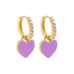 Load image into Gallery viewer, Mini Heart Huggie Earrings
