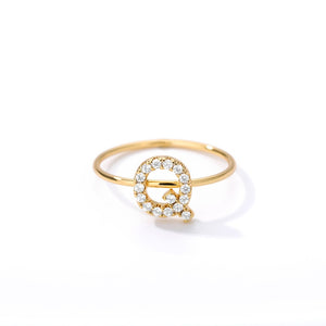 Crystal Initial Ring