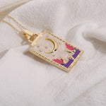 Load image into Gallery viewer, Colorful Tarot Pendant Necklace
