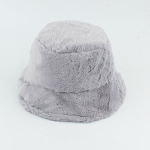 Fluffy Faux Fur Bucket Hat