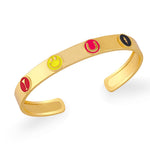 Load image into Gallery viewer, Colorful Smiley Face Cuff Bracelet
