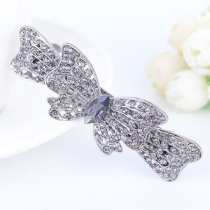 Elegant Sapphire Crystal Barrette