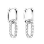 Load image into Gallery viewer, Colorful Crystal Chain Link Earrings
