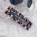 Load image into Gallery viewer, Crystal Rectangle Hair Barrette
