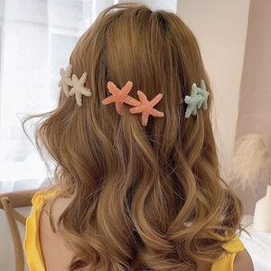 Starfish Barrette Set