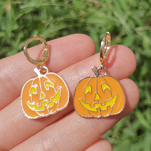Fall Favorite Dangles Polymer Clay Witch Hat Pumpkin Ghost