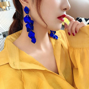 Fairy Flower Petal Tassel Earrings