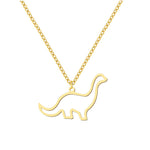 Load image into Gallery viewer, Tiny Dino Dainty Pendant Necklace
