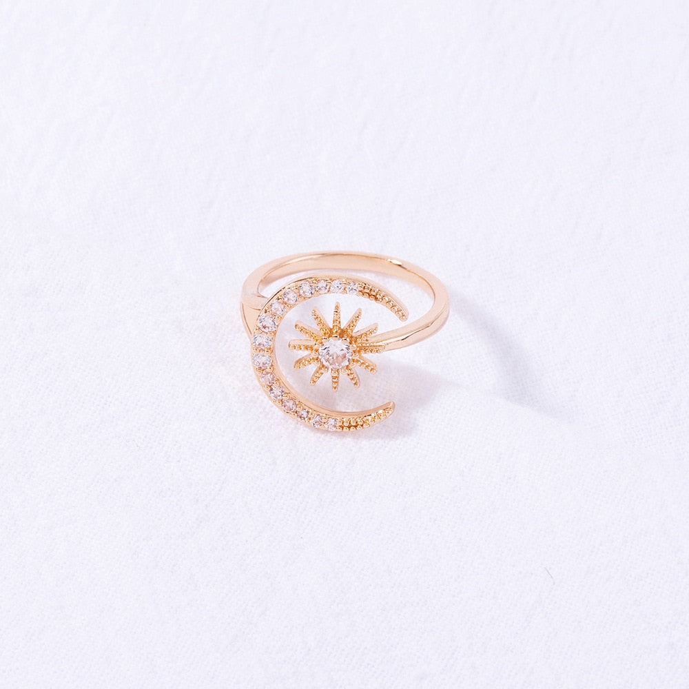 Crystal Crescent & Sun Ring