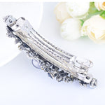 Load image into Gallery viewer, Elegant Sapphire Crystal Barrette
