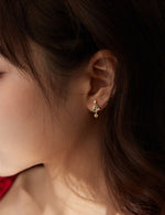 Load image into Gallery viewer, Colorful Christmas Tree Charm Earrings
