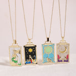 Load image into Gallery viewer, Colorful Tarot Pendant Necklace
