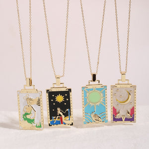 Colorful Tarot Pendant Necklace