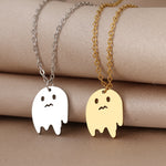 Load image into Gallery viewer, Tiny Ghost Dainty Pendant Necklace
