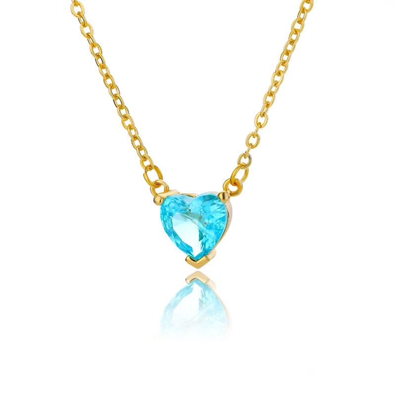 Crystal Heart Pendant Necklace