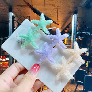 Starfish Barrette Set