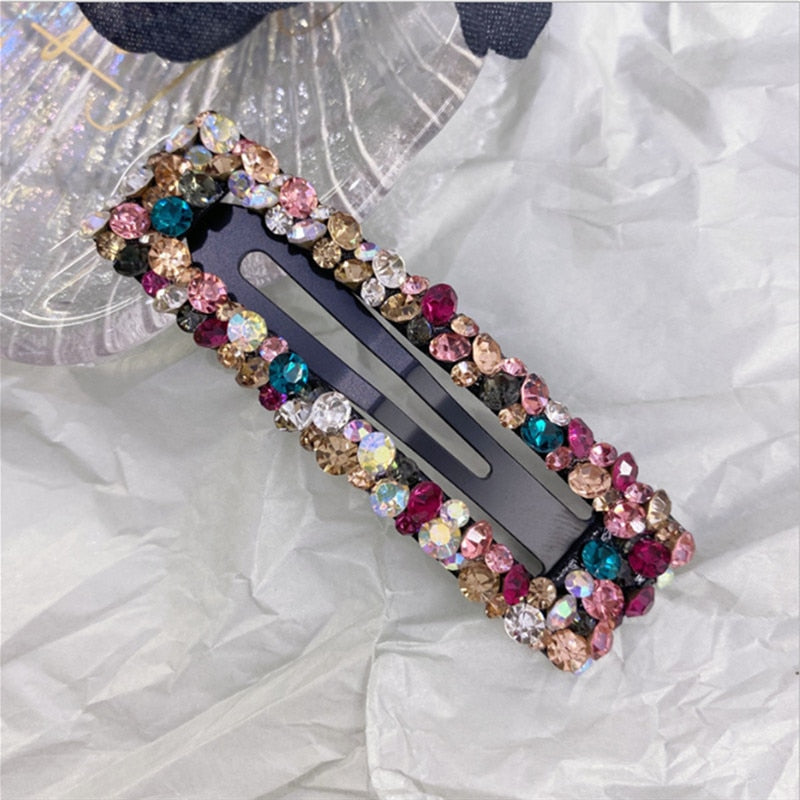 Crystal Rectangle Hair Barrette