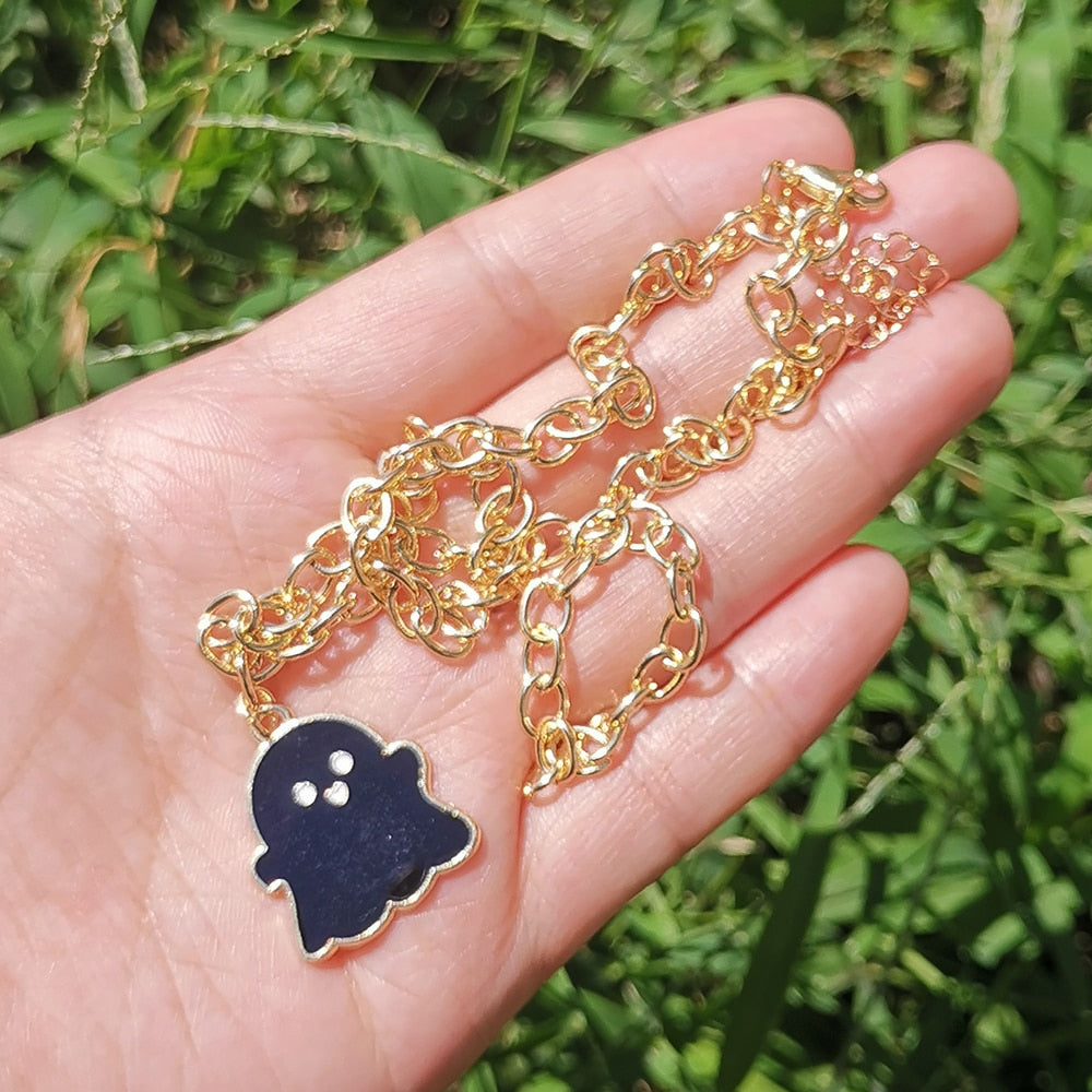 Adorable Ghost Choker Necklace