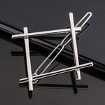 Load image into Gallery viewer, Silver Metal Geometric Hairpin
