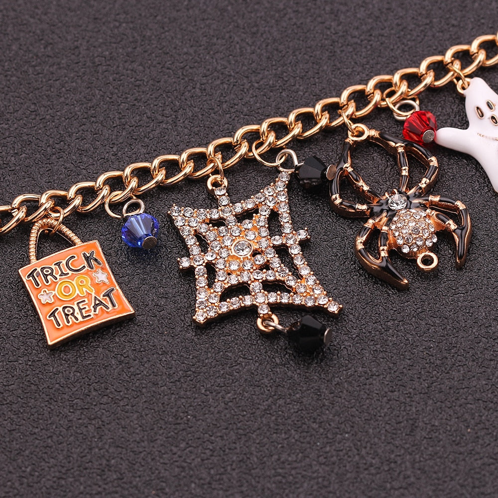 Cute Halloween Charm Bracelet