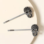 Load image into Gallery viewer, Crystal Skull Hair Pins
