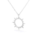 Load image into Gallery viewer, Crystal Sun Pendant Necklace
