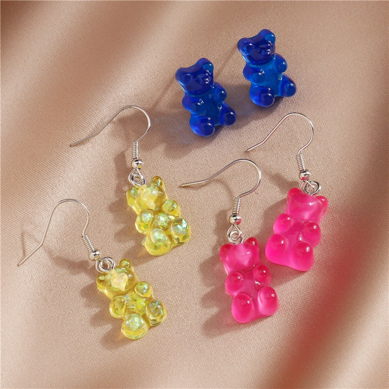 Gummy Bear Drop Earrings