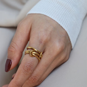 Layered Strand Loop Ring