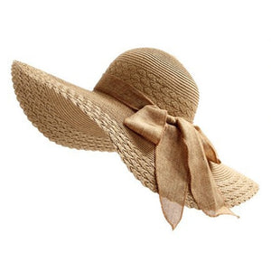 Colorful Braided Wide Brim Sun Hat