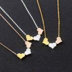 Load image into Gallery viewer, Triple Heart Pendant Necklace
