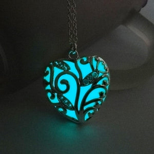 Glowing Hearts Pendant Necklace