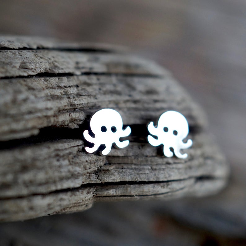 Mini Octopus Earrings