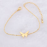 Load image into Gallery viewer, Dainty Butterfly Charm Bracelet
