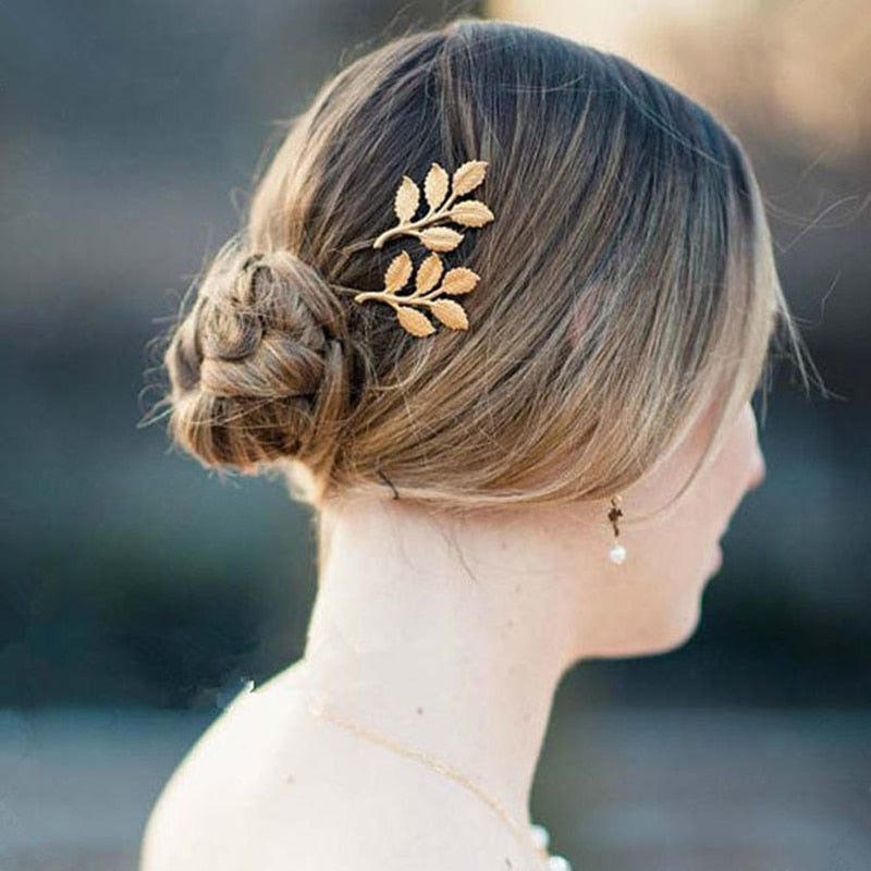 Elegant Leaf Hairpin