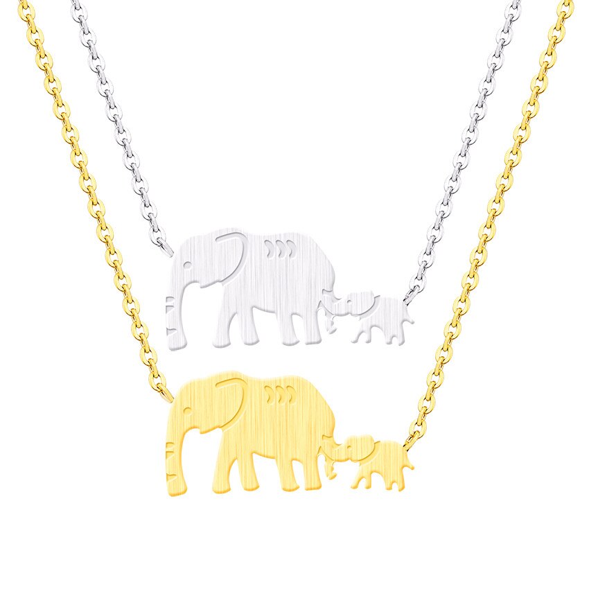 Double Elephant Necklace