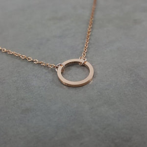 Circle Pendant Necklace