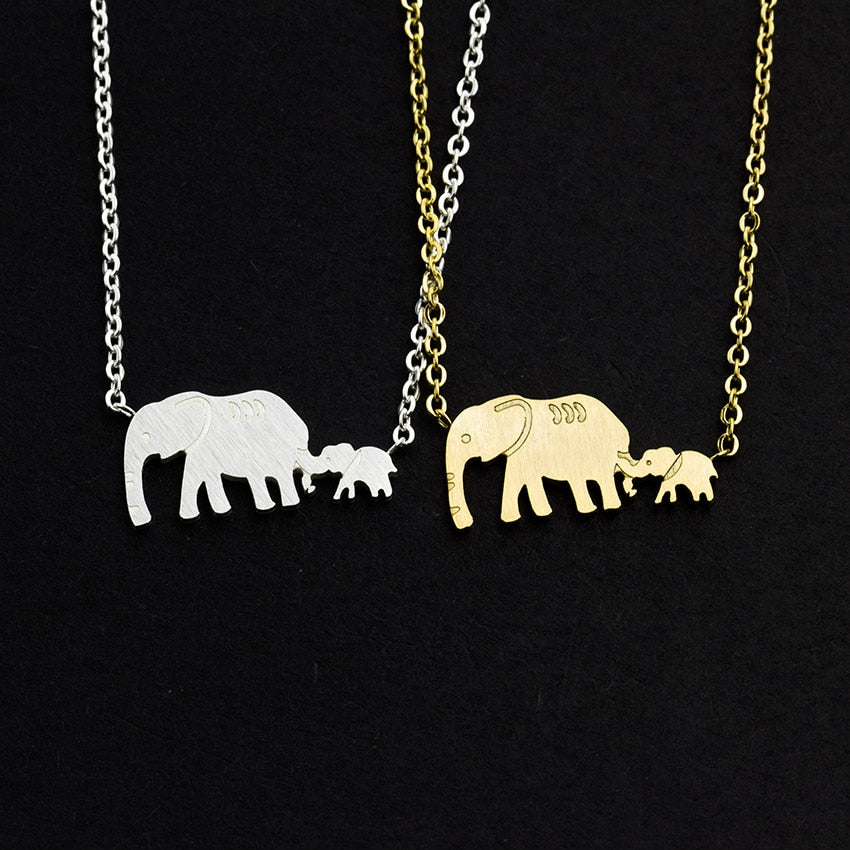Double Elephant Necklace