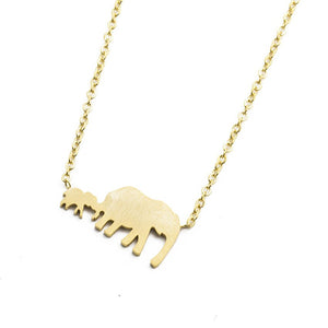 Double Elephant Necklace