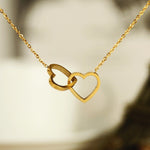 Load image into Gallery viewer, Double Heart Pendant Necklace
