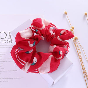 Chiffon Flamingo Scrunchie
