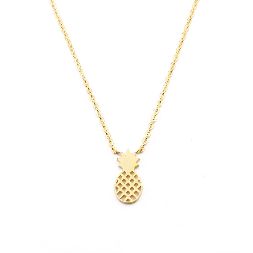Dainty Pineapple Charm Necklace