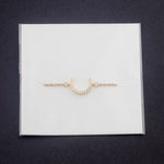 Load image into Gallery viewer, Crystal Crescent Moon Bracelet
