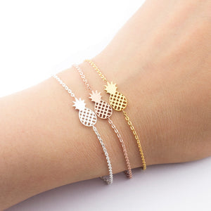Dainty Pineapple Charm Bracelet