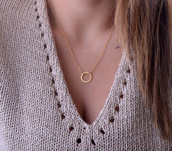 Circle Pendant Necklace