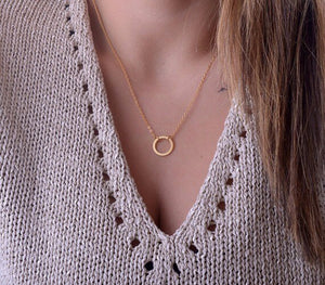 Circle Pendant Necklace