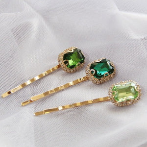 Emerald Hairpin Set