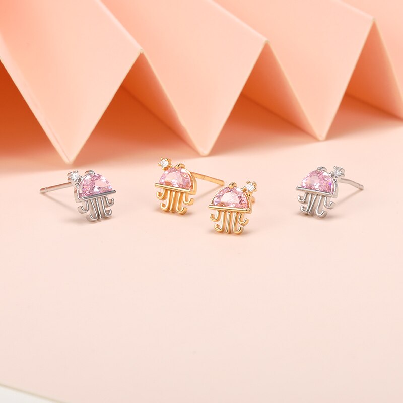Crystal Jellyfish Earrings